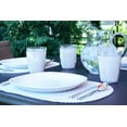 thumbnail image 3 of Kraftware Fishnet Oval Placemat 17"x12" (Set/6) Add Fun and Color to your Outdoor Dining – Real Jute Material – White, 3 of 3