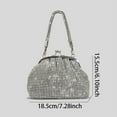 thumbnail image 6 of Women's Evening Bag Glittery Rhinestone Clutch Purse for Weddings, Prom, 6 of 6