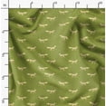 thumbnail image 2 of Soimoi polyester Crepe Fabric Fox Animal Printed Fabric 1 Yard 42 Inch Wide, 2 of 6