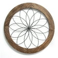 thumbnail image 1 of Stratton Home Decor S11570 Mur de Médaillon en Bois Rond et en Métal, 1 of 5