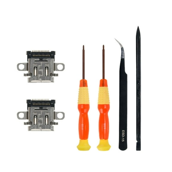 Professional Durable Charging Socket Replace Accessories Suitable for NS/NS Lite/NS OLED Gaming Console Repair Tool Kit