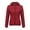 #0410-Red, variant on Ounisa Women's Zipper Hooded Thin cotton Jacket Solid Color Long Sleeved with Pockets Lightweight Winter Coat