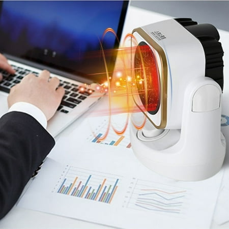 

kkbbma Calentador de espacio ventilador calentador eléctrico portátil de calentamiento rápido de 5 minutos ventilador circulador calentador de espacio pequeño con inclinación de 60 ° adecuado par