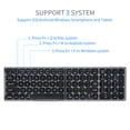 thumbnail image 4 of GoolRC Clavier Sans Fil Pliable BT Clavier Portable Taille de Poche Support Android Windows IOS Téléphone Intelligent et Tablette Gris, 4 of 7