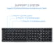 thumbnail image 4 of Teclado Irfora Teclado inalámbrico BT plegable Teclado portátil Teclado de bolsillo Compatible con Android Windows IOS Smartphone y tableta Gris Irfora Teclado, 4 of 7