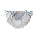 thumbnail image 3 of Gibobby Bikini elástico algodón Tangas de encaje para mujer, ropa interior Sexy de Tanga de cintura , bragas transpirables elásticas Hipster, bragas(Blanco， L), 3 of 5