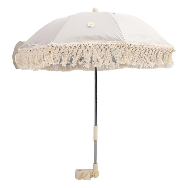 Sombrilla De Playa Con Borlas Para Bebé, Sombrilla Con Flecos Para Accesorios De Fotografía Al Aire Libre Jardín