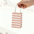 thumbnail image 4 of Unique Bargains 6 Pcs Gift Bags Stripes Gift Packaging Pink, 4 of 5