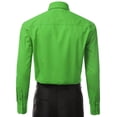 thumbnail image 4 of Berlioni Italy Men's Long Sleeve Solid Premium Dress Shirt, 4 of 4