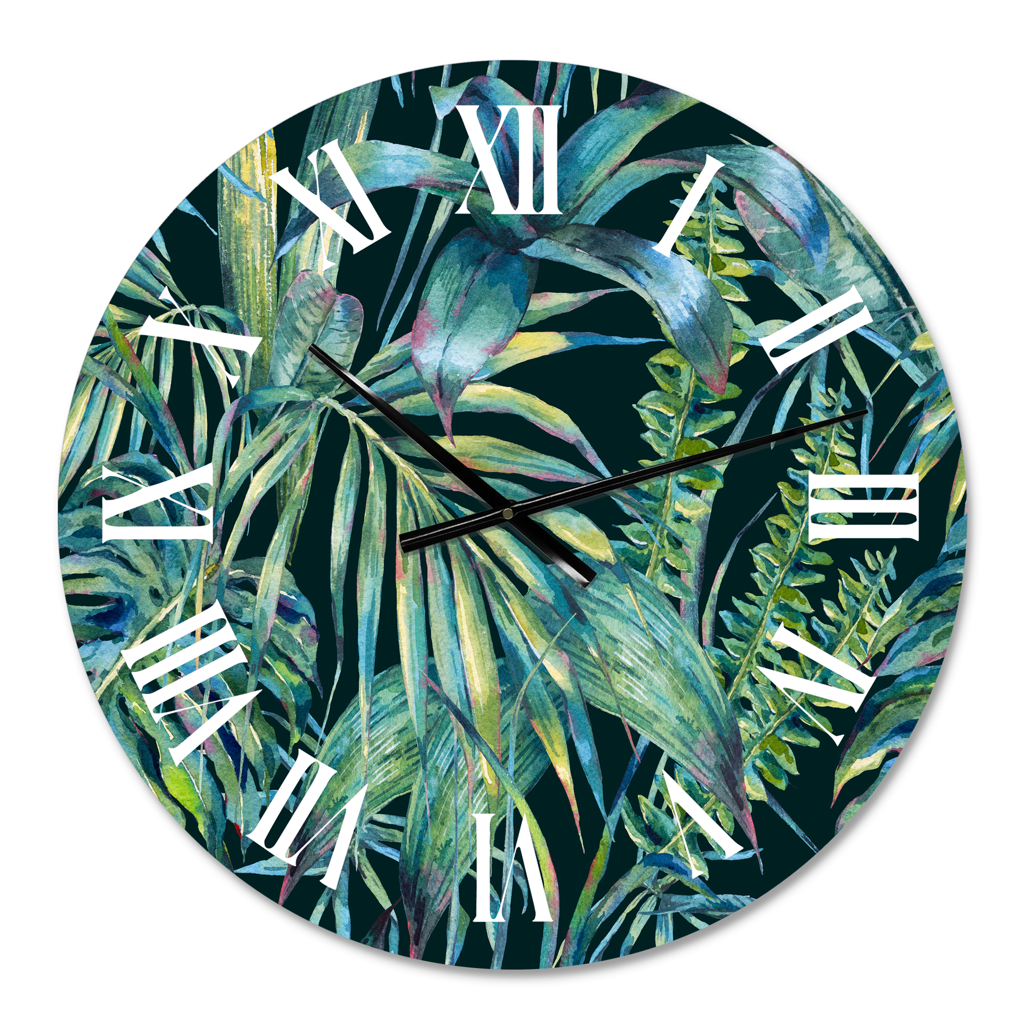 Designart 1 in Quartz Tropical Wall Clock