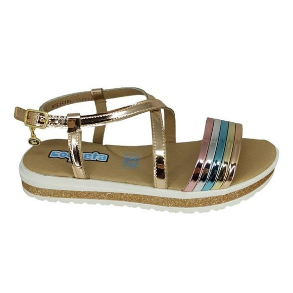 Calzado de JUVENIL tipo SANDALIA color ORO ROSADO Coqueta  112305-V