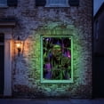 thumbnail image 4 of Halloween Fluorescent Window Banner 31.5 x 47.2 Inches Glow in Dark Window Cover with Skull Design Hanging Scary Decor for Home D, 4 of 4