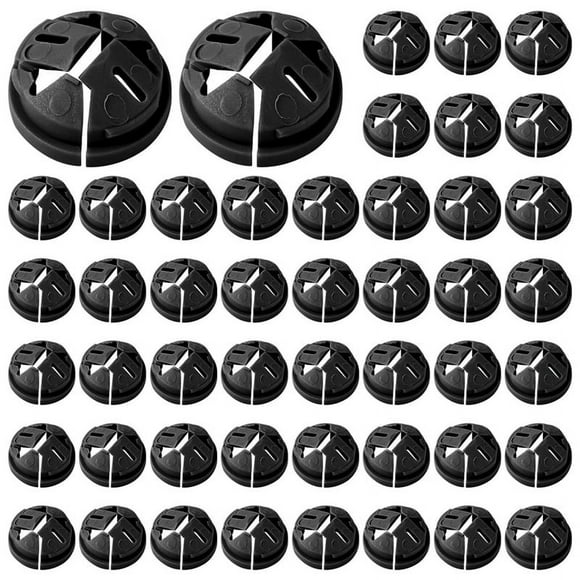 100pcs Push-in Cable Connectors,3/8-1/2 Inch Push in Connector Plastic Electrical Box Wire for Romex 1/2 Knockouts