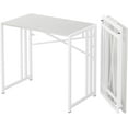 thumbnail image 2 of Folding Computer Desk inch Writing Gaming Computer Camping Desk  No Assembly Required Home Office Table  Mahogany, 2 of 6