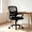 Black-Fixed arm, variant on Atilioo Ergonomic Office Chair with Lumbar Support, Adjustable Mesh Computer Desk Chair Mid Back Swivel with Armrests, Black