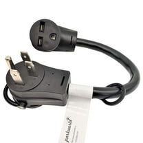 Parkworld 62046 RV 50A Splitter Adapter Cord 14-50P to 14-50R & 6-30R Industry 3-Prong 30A 250V Female (1.5FT)
