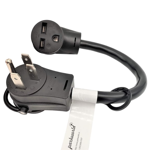 Parkworld 62046 RV 50A Splitter Adapter Cord 14-50P to 14-50R & 6-30R Industry 3-Prong 30A 250V Female (1.5FT)