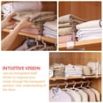thumbnail image 3 of RUNROTOO 4Pcs Transparent Acrylic Shelf Dividers Nail Free Cabinet Partition for Home Use, 3 of 7