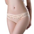 thumbnail image 1 of Gibobby Calzones para mujer sexy Calzoncillos de encaje sexy para mujer Bragas ahuecadas Bragas de encaje de ganchillo Tangas G String Lencería Ropa interior(Caqui,Talla única), 1 of 5