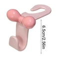 thumbnail image 3 of Bowknot-Shaped Car Seat Back Hook Plastic In-Car Organizer Hook Small Exquisite Hanger for Bag Umbrella Snack Bag Purse Car Interior Storage Organization Accessory for Vehicle Travel, 3 of 6