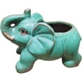 thumbnail image 3 of Cute Animal Elephant Shaped Ceramic Succulent Cactus Air Plant Flower Pots Planters-Plant Not Included (Pleasant Elephant), 3 of 11