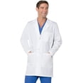 thumbnail image 1 of Landau ScrubZone Unisex 32" White Lab Coat with 3 Pockets, XXX-Large, 1 of 1