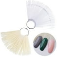 thumbnail image 2 of UDIYO 50Pcs Fan-shape Nail Art Tips Polish Board Display Practice Sticks Manicure Tool, 2 of 6
