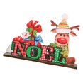 thumbnail image 4 of Adorno navideño de madera, decoración navideña, accesorios para fiestas DIY Estilo C, 4 of 9