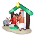 thumbnail image 3 of Hassch 6ft Garden Inflatable Nativity Jesus Decoration with Lights, Muticolor, 3 of 10