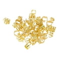 thumbnail image 5 of Unique Bargains 70 Hair Cuffs Dreadlock Hollow 7 Styles Dreadlock Hair Clips Gold Tone, 5 of 5