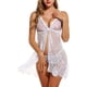 thumbnail image 1 of Zhuge Baby Doll Mujer Erótico, Lenceria con Tanga y Camisón, Noches Románticas, El estilo B,Talla L Blanco, 1 of 5