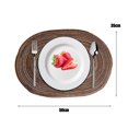 thumbnail image 3 of Pebbuoy Woven Cotton Yarn Placemats Minimalist Heat Resistant Table Protectors Dining Mats for Home Kitchen, 3 of 5