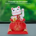 thumbnail image 4 of Solar Lucky Cat Statue Automatic Waving Arm Wealth Welcoming Cash Register Home Decor, 4 of 7