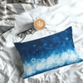 thumbnail image 5 of Honeii Blue Glitter Sparkles Print Pillow Cases,Plush Throw Pillow Covers,Decorative Pillowcase for Sofa, Couch, Living Room-20"x30", 5 of 6