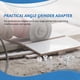 thumbnail image 4 of 2 Piezas M14 M10 Adaptador de Amoladora Angular Kit de Conversión de Adaptador de Máquina Ranuradora Tuercas de Seguridad de Metal Ranurado Tipo 100 150, 4 of 5