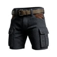 thumbnail image 4 of Men's Summer Multi-Pocket Textured Cargo Shorts Men's Casual Fashion Cargo Shorts, 4 of 5