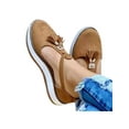thumbnail image 1 of Femmes Pompon Bout Fermé Confort Sandales d'Été Décontractées Chaussures Plates, 1 of 1