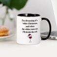 thumbnail image 3 of CafePress - Dreaming Of A White Christmas - 11 oz Ceramic Mug - Novelty Coffee Tea Cup, 3 of 4