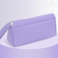 thumbnail image 7 of Lksixu Large Capacity Pencil Case, Solid Color Canvas Pencil Pouch with Zipper & Handle, Simple Stationery Organizer Lightweight & Spacious Pencil Bag, Portable Travel Cosmetic Makeup Bag, 7 of 7