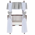 thumbnail image 6 of Baby Doll Bedding 12 Piece Solid Reversible Round Crib Curtain and Valance Set, 6 of 7