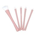 thumbnail image 2 of 5Pcs Makeup Brushes Pink Apply Evenly Soft Touch Portable Silicone Lip Brush for Makeup, 2 of 8