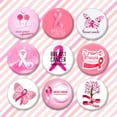 thumbnail image 4 of Rinsvye Breast Cancer Awareness Red Valentines Brooch Ribbon Pin Round Badge Shawl Clips for Public Event Fundraiser, 4 of 4