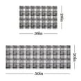 thumbnail image 5 of Martha Stewart Stella Owen Plaid Slip-Resistant Kitchen Mat, Black/Grey/White, 20"x36", 5 of 7