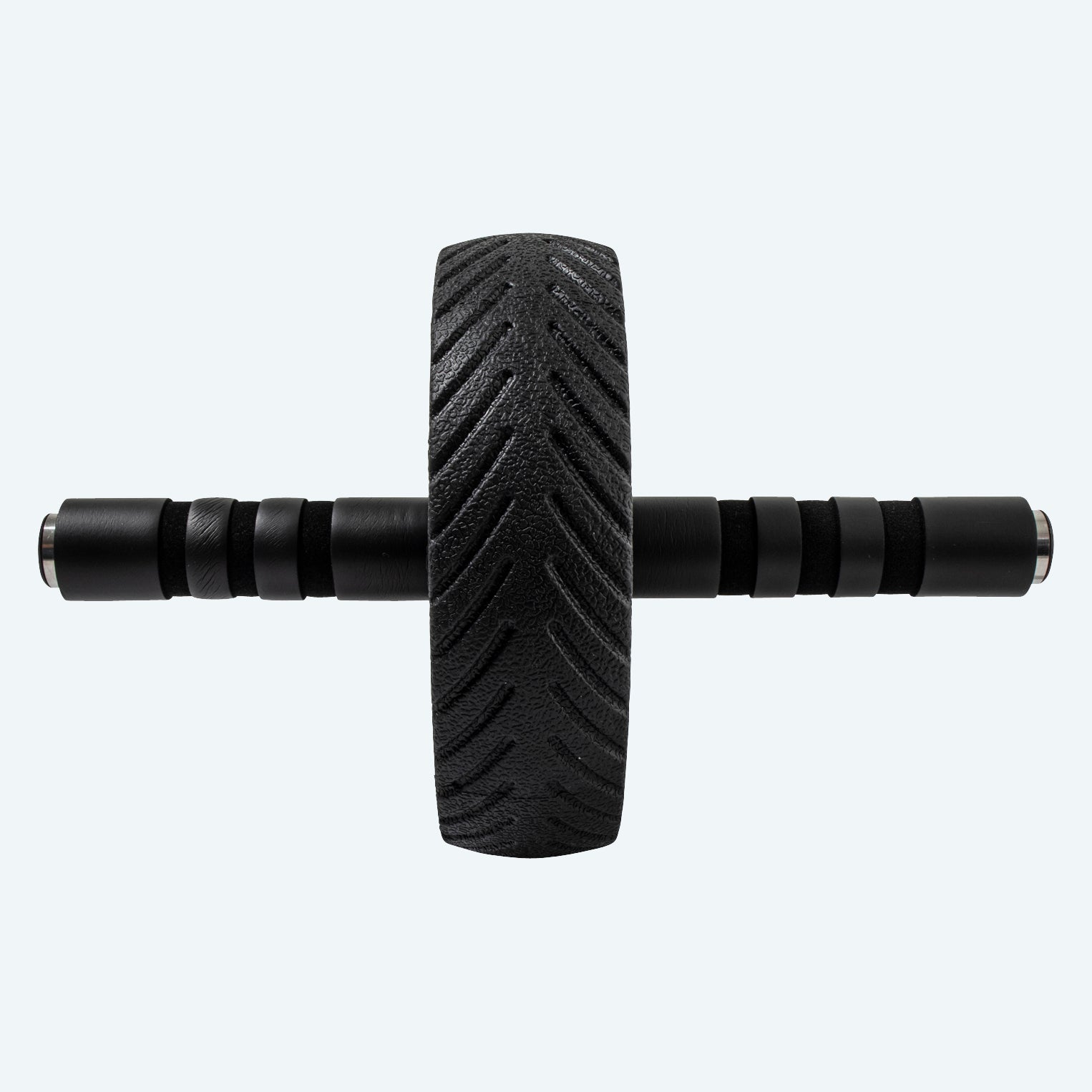 Ab Roller Wheel – Core Workout Equipment With Non-Slip Handles, PVC & Steel, 5.9” Diameter, Black