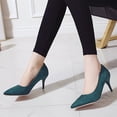 thumbnail image 3 of Women's Closed Toe High Heels Fashion Comfortable Pointed Toe Dress Shoes Classic Wedding Pumps Shoes for Work Office, 3 of 8