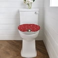 thumbnail image 2 of ZUXONGSY Christmas Cat Toilet Lid Seat Cover Easy to Install Toilet Lid Cover with Elastic Bottom Soft Stretchable Toilet Lid Covers Stain-Resistant Decorative Covers Xmas Decor, 2 of 6