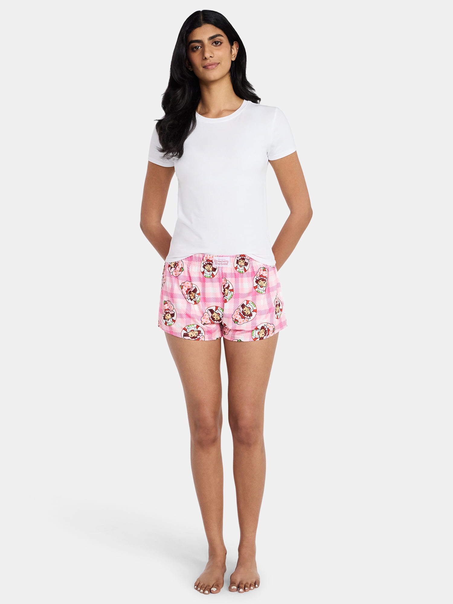 Strawberry Shortcake Women's Jersey Knit Sleep Shorts, 2-Pack, Sizes XS-3X
