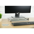 thumbnail image 6 of VIVO Silver Aluminum 16" Monitor Riser Ergonomic Desktop Stand Desk Organizer, 6 of 7