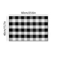 thumbnail image 3 of Thanksgiving Outdoor Rugs, Fall Outdoor Rug Buffalo Plaid Outdoor Rug , Cotton Hand-Woven Buffalo Check Rug Layered Doormats for Front Door/Front Porch/Farmhouse/Entryway/Patio (Black), 3 of 7