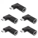 thumbnail image 1 of 5X Adaptador de Carga de Alimentación Macho con Entrada PD CC Hembra de 65 W A USB Tipo C para Teléfonos, Tabletas y Portátiles (Negro 7406 B), 1 of 7